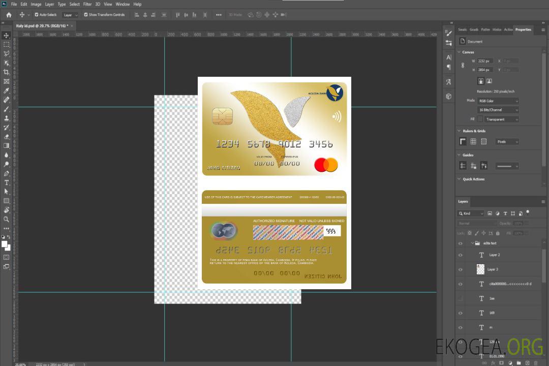 Mastercard de la banque Acleda au Cambodge template Mastercard de la banque Acleda au Cambodge template
